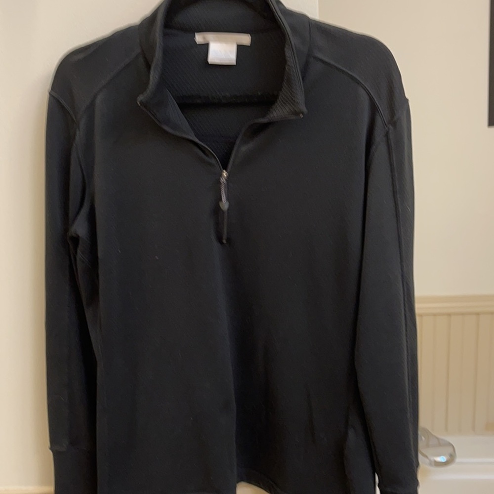 Nike Women’s golf partial zip top, black XL
